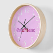 Horloge florale confiante en rose  (Angle)