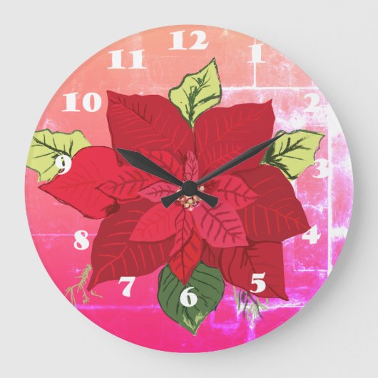 Horloge florale de Noël (Recto)