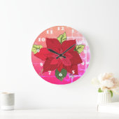 Horloge florale de Noël (Maison)