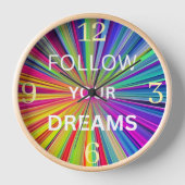 Horloge Follow Your Dreams (Recto)