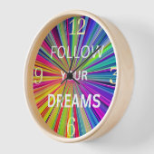 Horloge Follow Your Dreams (Angle)