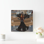 Horloge foncée d'amour d'ange (Maison)