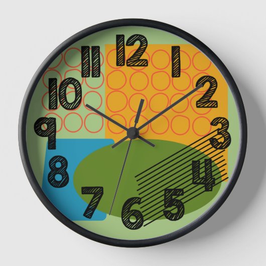 Horloge Formes Abstraites (Recto)