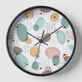 Horloge Formes organiques motif transparent (Recto)