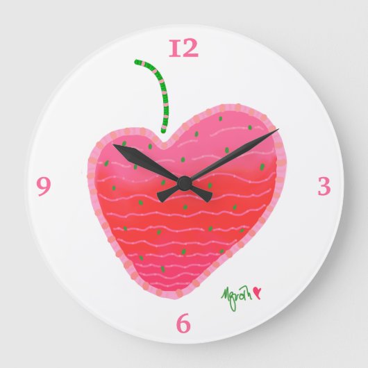 Horloge fraise (Recto)