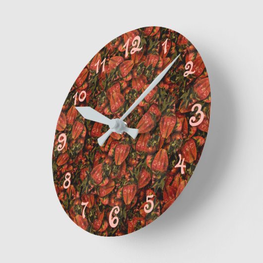 Horloge fraise (Angle)