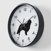 Horloge Français Toy Spaniel Chien race Silhouette (Angle)