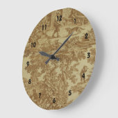 Horloge française d'impression de miel de Toile de (Angle)