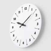 Horloge - Frappes et chiffres - noir (Angle)