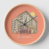 Horloge FRIENDS™ | L'immeuble de Monica (Recto)