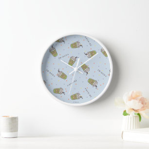 Horloge FRIENDS™   Motif Polka Dot Central Perk