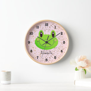 Horloge Frog Gold Sparkings enfants rose