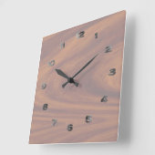 Horloge - Fruit clair avec des numéros métalliques (Angle)