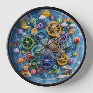 Horloge funky pour chambre d'enfant