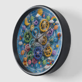 Horloge funky pour chambre d'enfant (Angle)