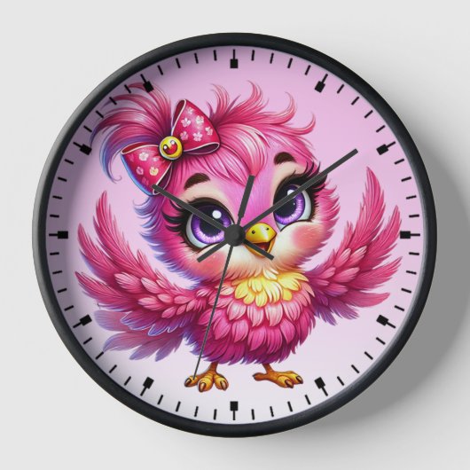 Horloge Funny Bird Cartoon Sublimation-56342 (Recto)