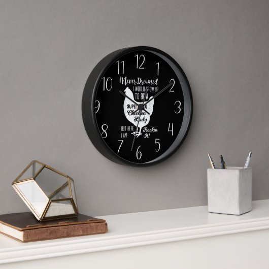 Horloge funny chicken lover (Bureau)