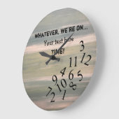 Horloge Funny personnalisée avec des nombres Jumbl (Angle)