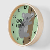 Horloge G jour Mate jolie koala australien koala illustrat (Angle)