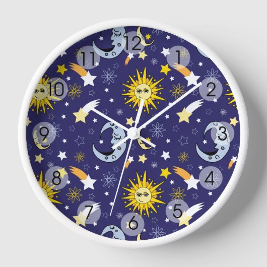 Horloge Galaxie Soleil Céleste Stars Galaxy Espace extra-a (Recto)