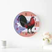 Horloge Gallo Rouge Noir (Maison)