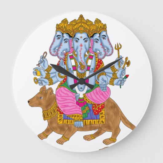 Horloge Ganesha et décoration murale pour usage do (Recto)