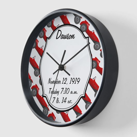 Horloge Garçons Chambre classique Cadeaux de voiture Sweet (Angle)