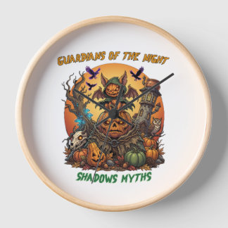 Horloge Gardiens de la Nuit Halloween Épouvantable