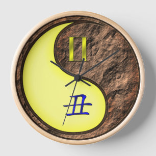 Horloge Gémeaux & Bœuf de Terre
