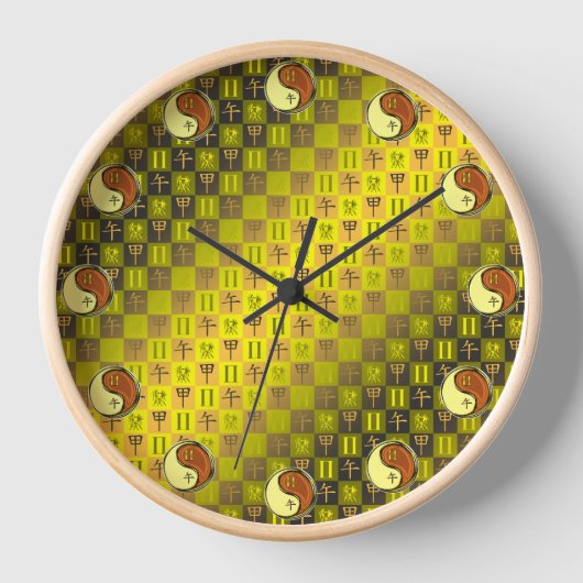Horloge Gémeaux & Cheval de Bois (Recto)