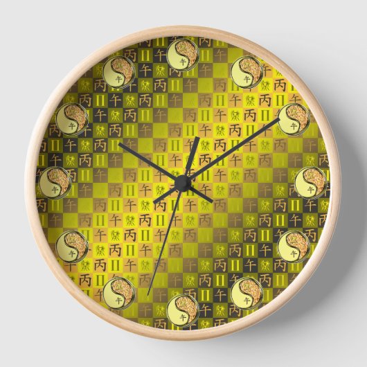 Horloge Gémeaux & Cheval de Feu (Recto)