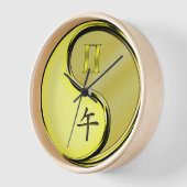 Horloge Gémeaux & Cheval de Métal (Angle)