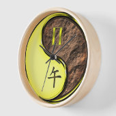 Horloge Gémeaux & Cheval de Terre (Angle)