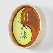 Horloge Gémeaux & Chèvre de Bois (Angle)