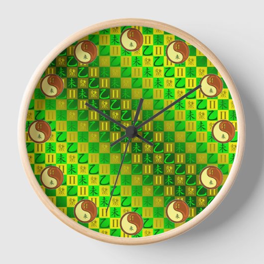 Horloge Gémeaux & Chèvre de Bois (Recto)