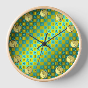 Horloge Gémeaux & Chien de Métal