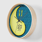 Horloge Gémeaux & Lapin d'eau (Angle)
