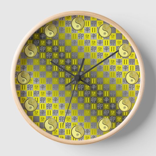 Horloge Gémeaux & Lapin Métal (Recto)