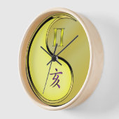 Horloge Gémeaux & Métal Sanglier (Angle)