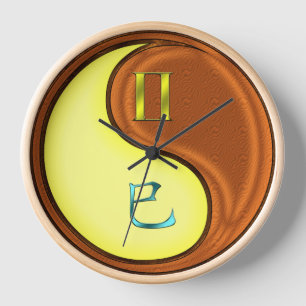 Horloge Gémeaux & Serpent de Bois