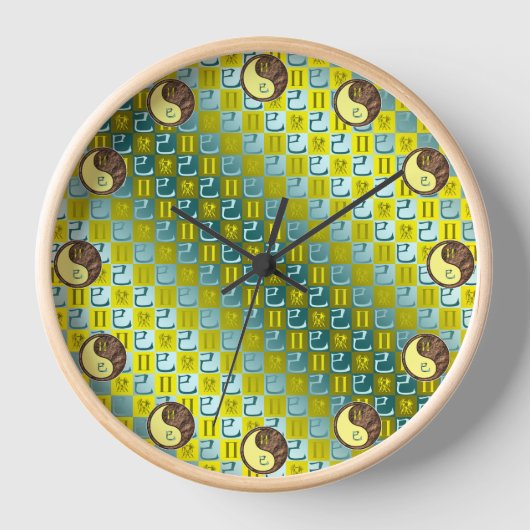 Horloge Gémeaux & Serpent de Terre (Recto)