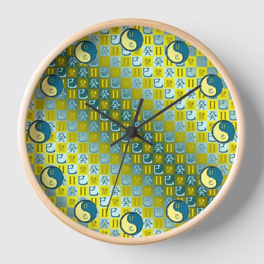 Horloge Gémeaux & Serpent d'eau (Recto)