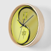 Horloge Gémeaux & Singe de Métal (Angle)