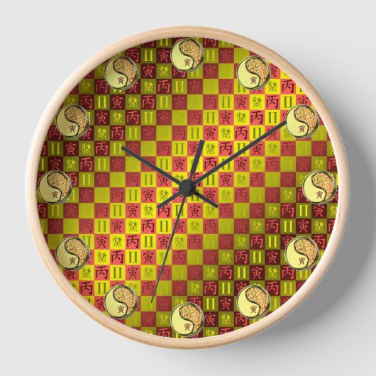 Horloge Gémeaux & Tigre de Feu (Recto)