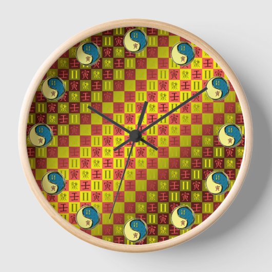 Horloge Gémeaux & Tigre d'eau (Recto)
