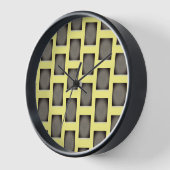 Horloge Géométrique jaune (Angle)