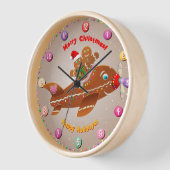 Horloge Gingerbread Propeller Plane (Angle)
