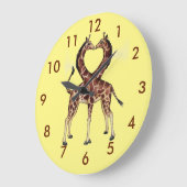 horloge Giraffe Love (Angle)