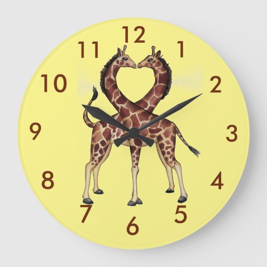 horloge Giraffe Love (Recto)