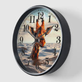 Horloge Giraffe perdue (Angle)